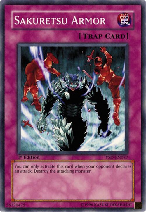 Sakuretsu Armor YSD-EN037 card from Starter Deck 2006