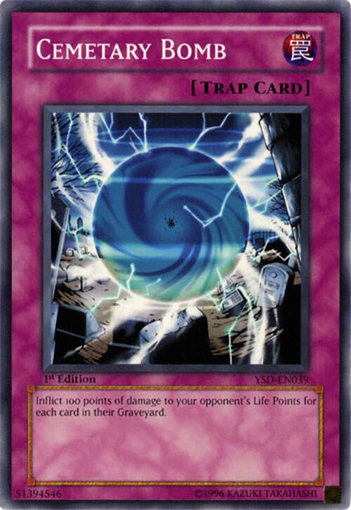 Cemetary Bomb YSD-EN039 card from Starter Deck 2006