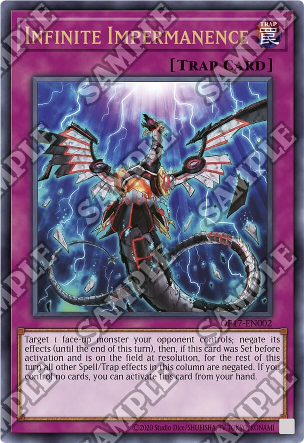 Infinite Impermanence (UTR) OP17-EN002 card from OTS Tournament Pack 17