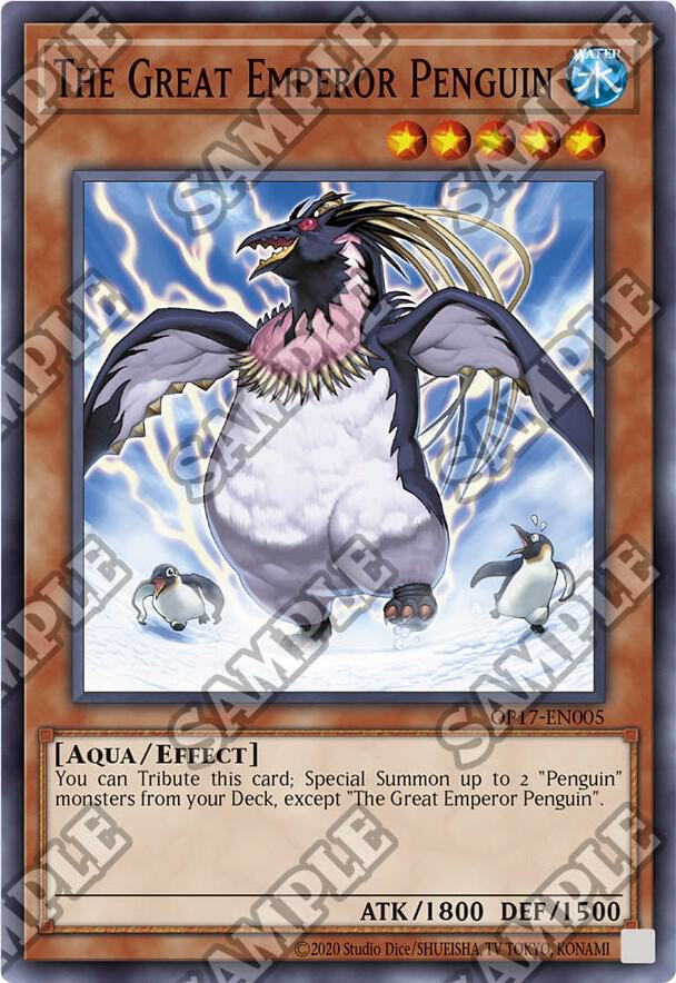 The Great Emperor Penguin OP17-EN005 card from OTS Tournament Pack 17