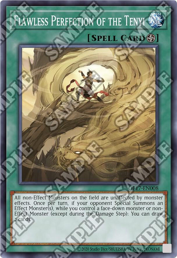 Flawless Perfection of the Tenyi OP17-EN008 card from OTS Tournament Pack 17