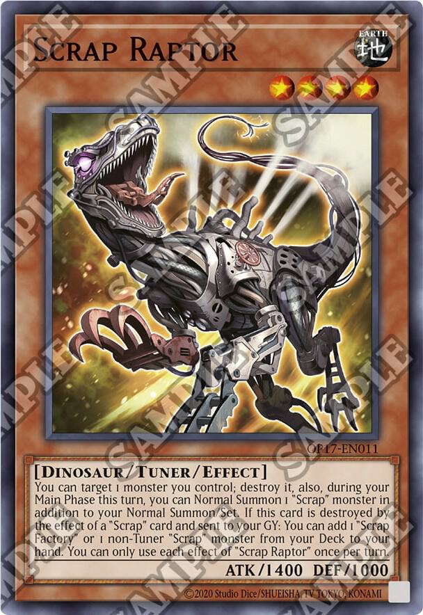 Scrap Raptor OP17-EN011 card from OTS Tournament Pack 17