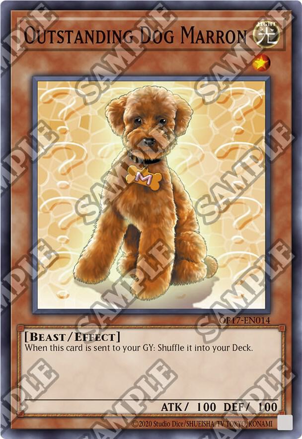 Outstanding Dog Marron OP17-EN014 card from OTS Tournament Pack 17