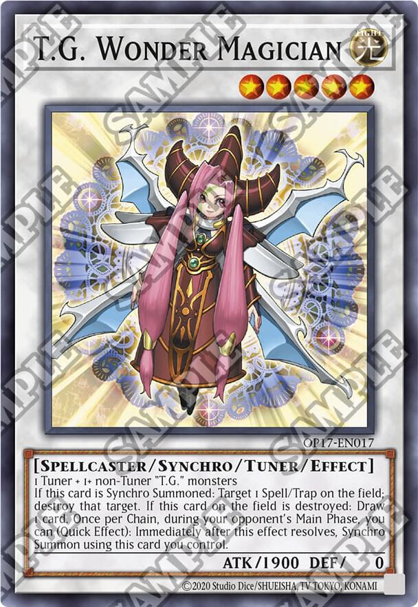 T.G. Wonder Magician OP17-EN017 card from OTS Tournament Pack 17