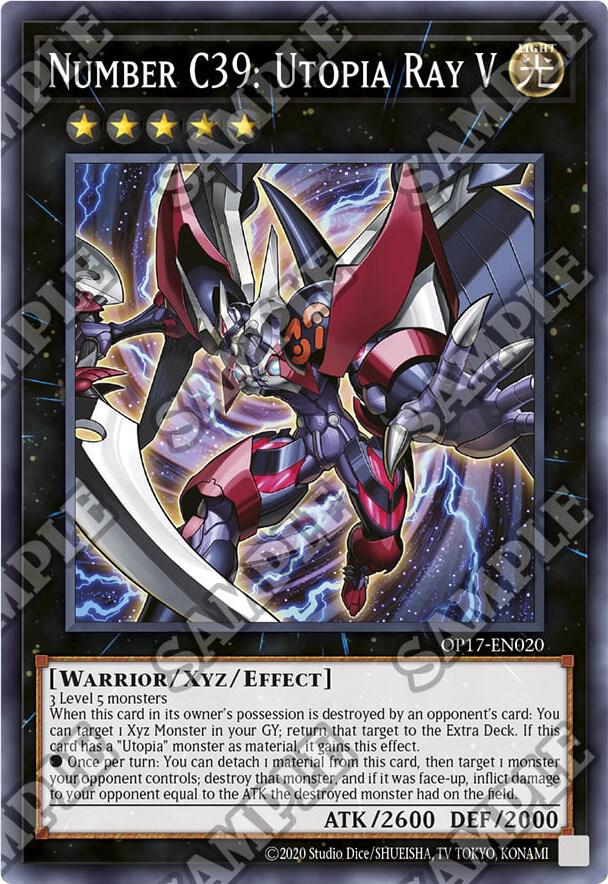 Number C39: Utopia Ray V OP17-EN020 card from OTS Tournament Pack 17