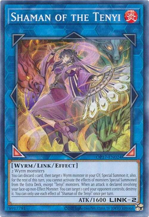 Shaman of the Tenyi OP17-EN024 card from OTS Tournament Pack 17
