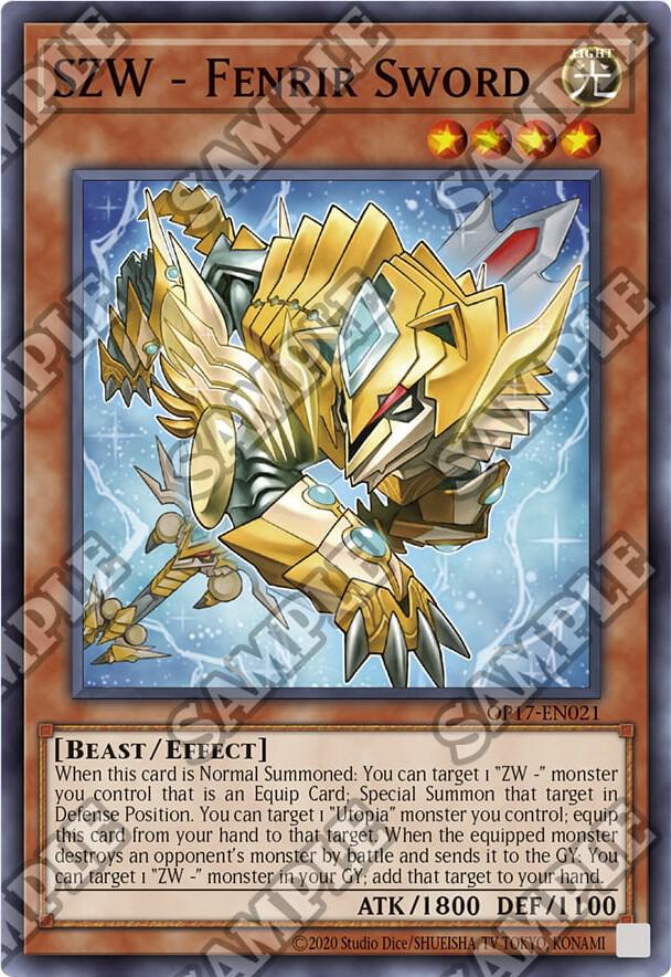 SZW - Fenrir Sword OP17-EN021 card from OTS Tournament Pack 17