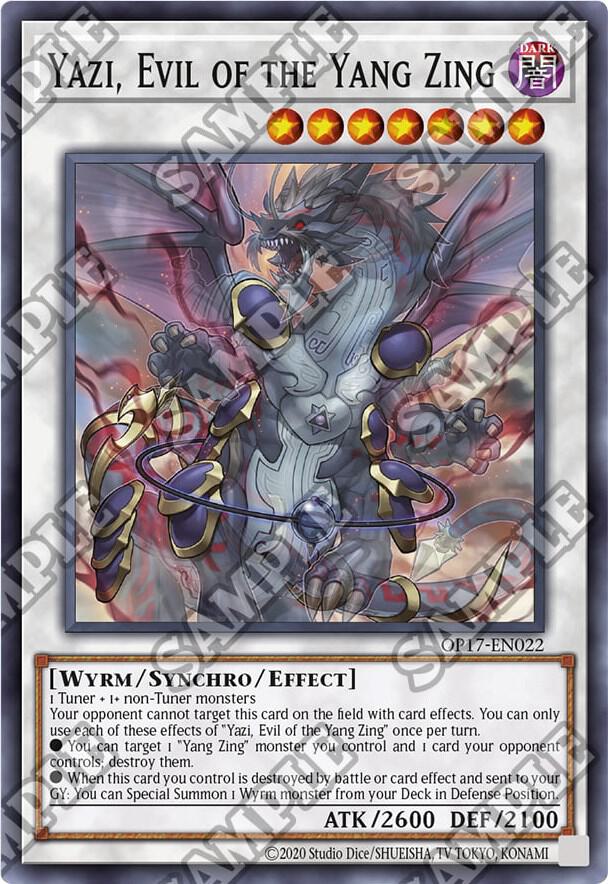 Yazi, Evil of the Yang Zing OP17-EN022 card from OTS Tournament Pack 17