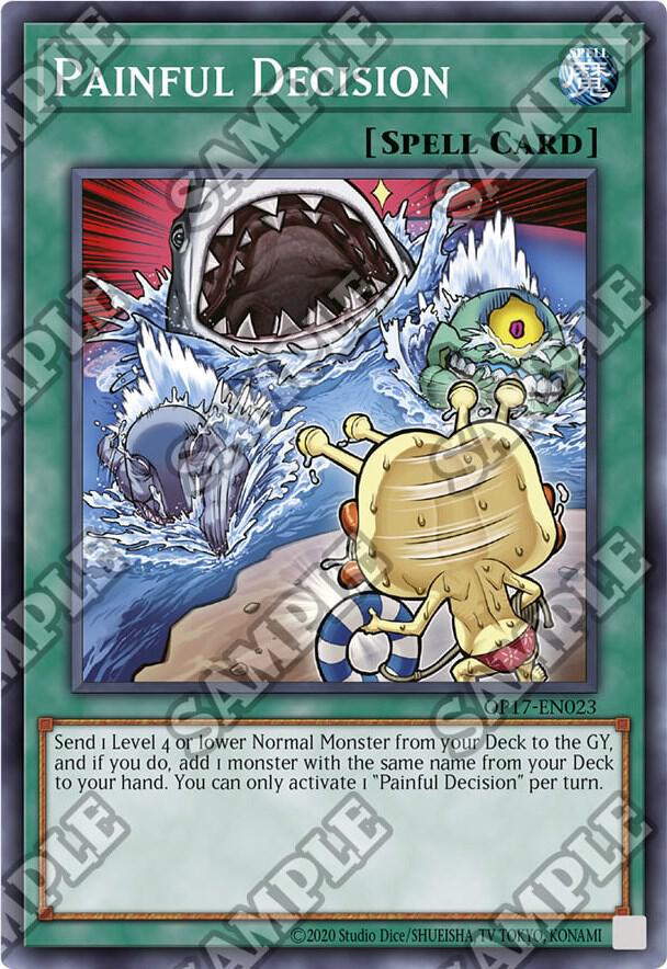 Painful Decision OP17-EN023 card from OTS Tournament Pack 17