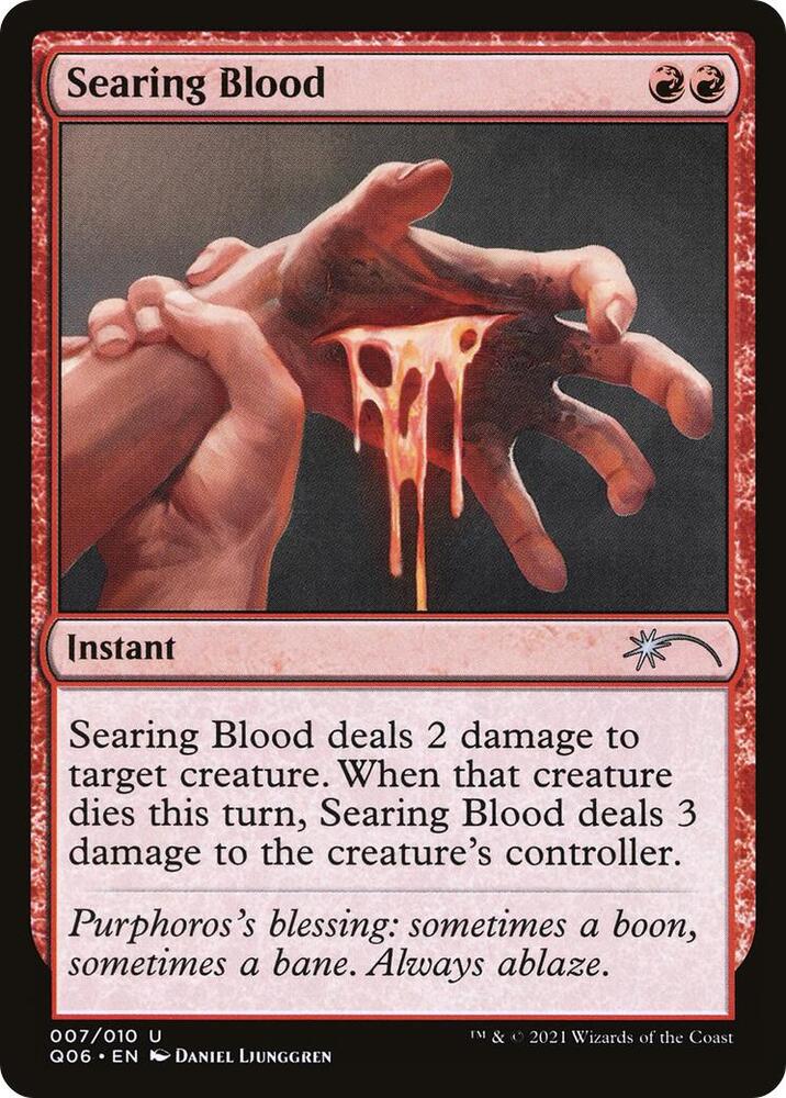 Searing Blood 7 card from Unique and Miscellaneous Promos