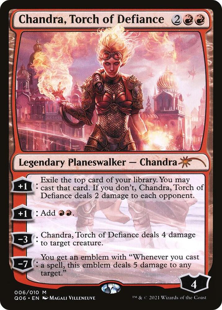 Chandra, Torch of Defiance 6 card from Unique and Miscellaneous Promos