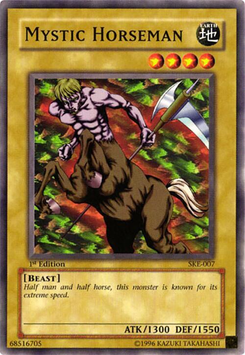 Mystic Horseman SKE-007 card from Starter Deck: Kaiba Evolution