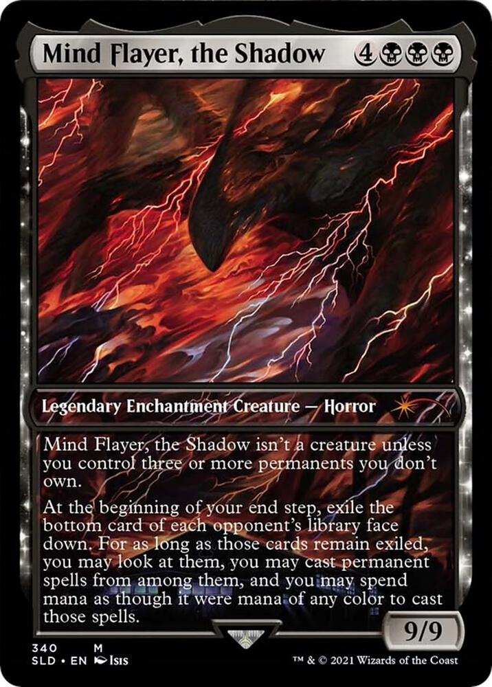 Mind Flayer, the Shadow 340 card from Secret Lair Drop Series