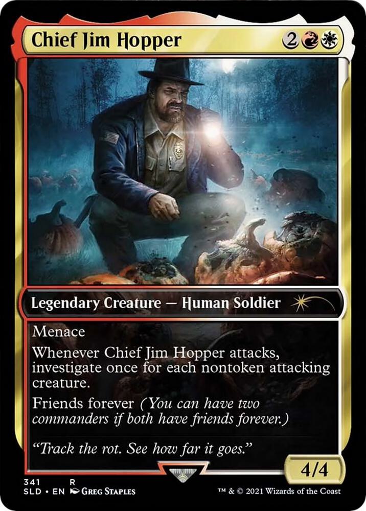 Chief Jim Hopper 341 card from Secret Lair Drop Series