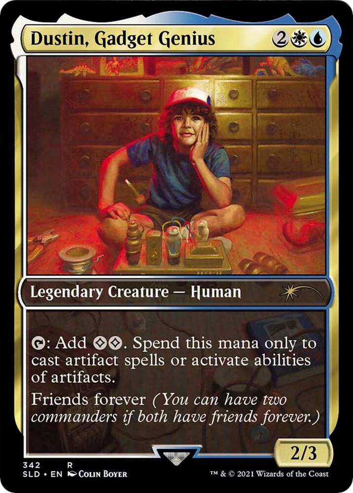 Dustin, Gadget Genius 342 card from Secret Lair Drop Series