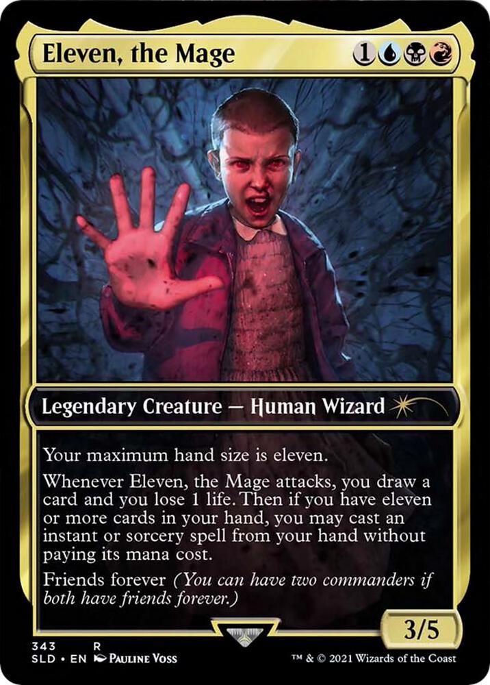 Eleven, the Mage 343 card from Secret Lair Drop Series