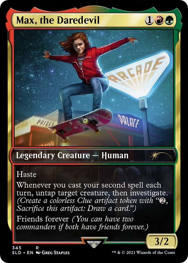 Max, the Daredevil 345 card from Secret Lair Drop Series