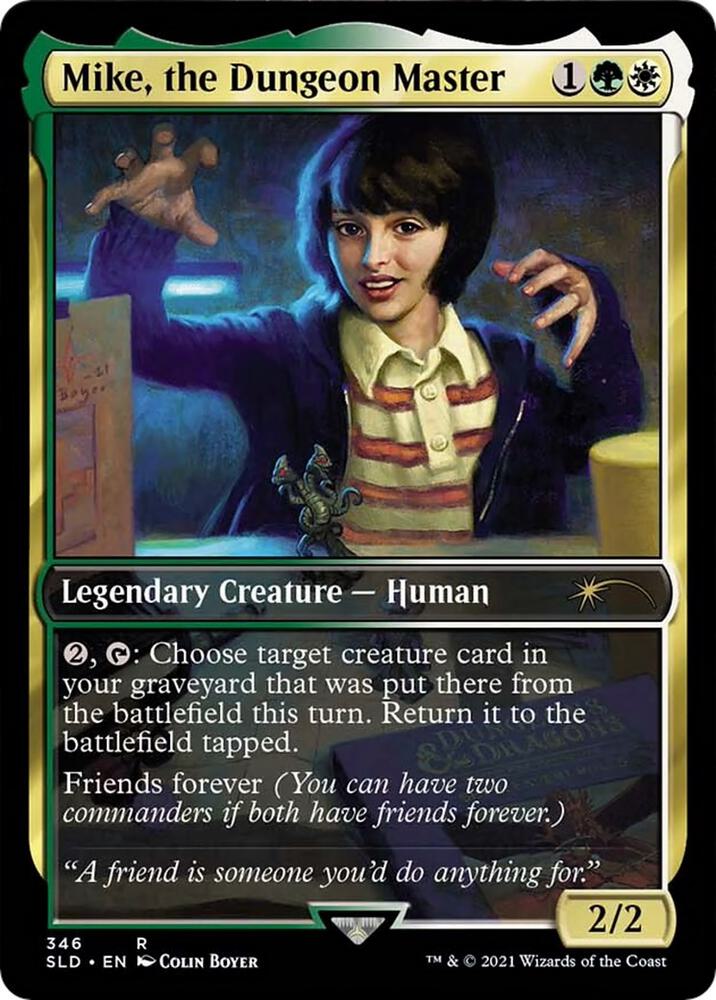 Mike, the Dungeon Master 346 card from Secret Lair Drop Series
