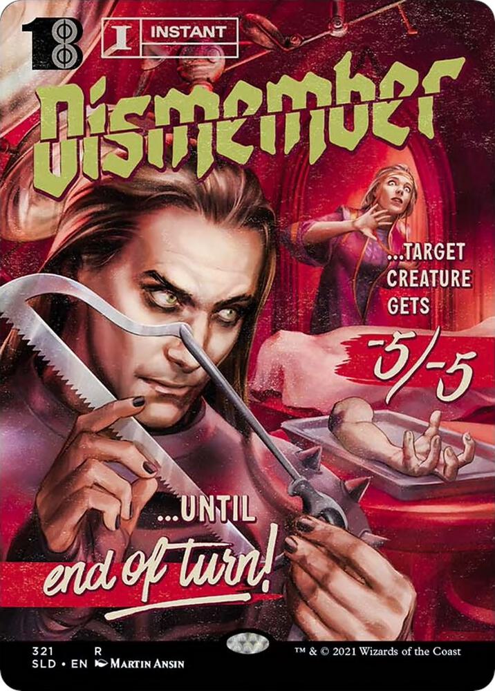 Dismember 321 card from Secret Lair Drop Series