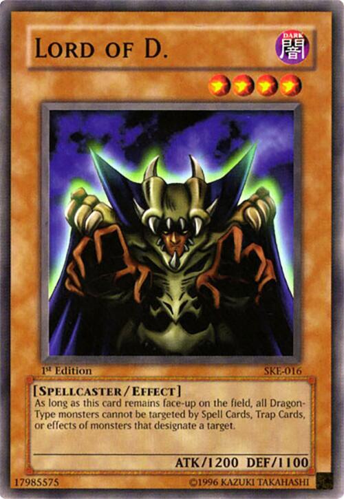 Lord of D. SKE-016 card from Starter Deck: Kaiba Evolution