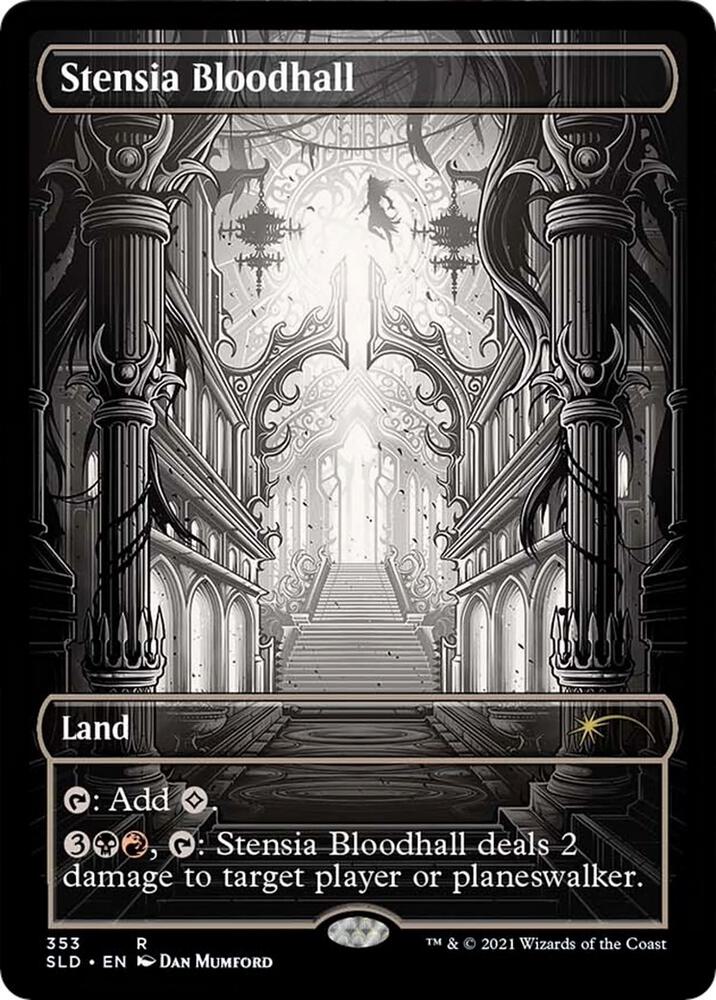 Stensia Bloodhall 353 card from Secret Lair Drop Series