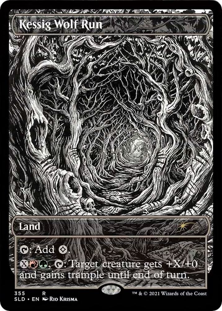 Kessig Wolf Run 355 card from Secret Lair Drop Series