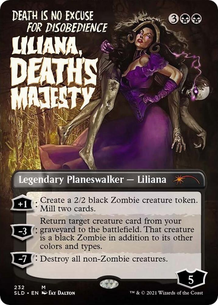 Liliana, Death's Majesty 232 card from Secret Lair Drop Series