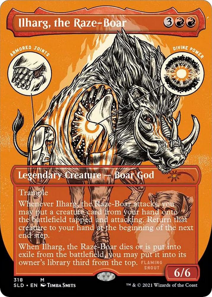 Ilharg, the Raze-Boar (Foil Etched) 318 card from Secret Lair Drop Series