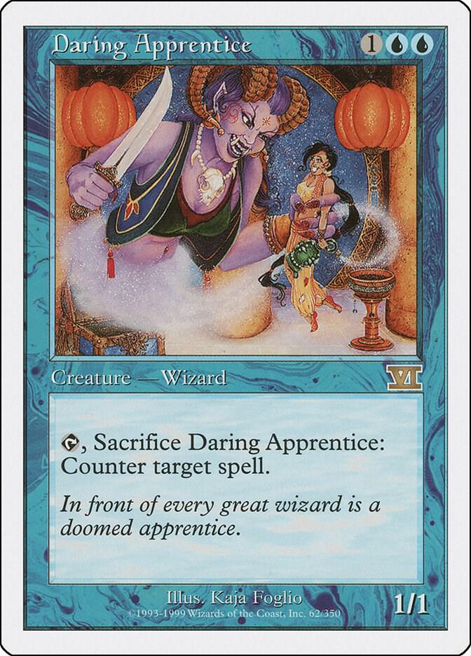 Daring Apprentice 62 card from Classic Sixth Edition