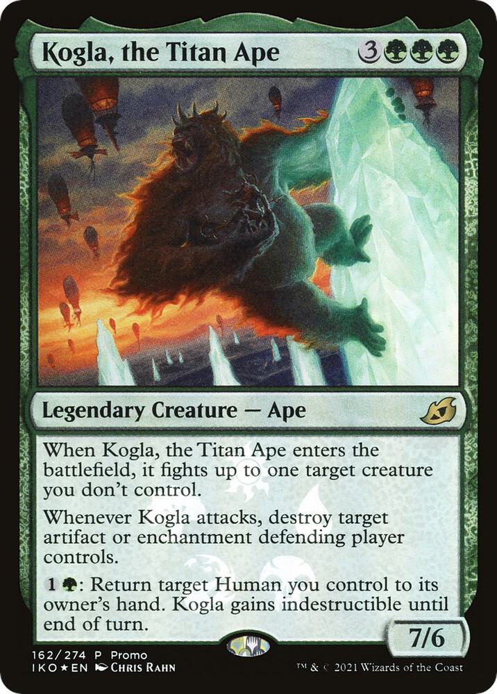 Kogla, the Titan Ape 162 card from Media Promos