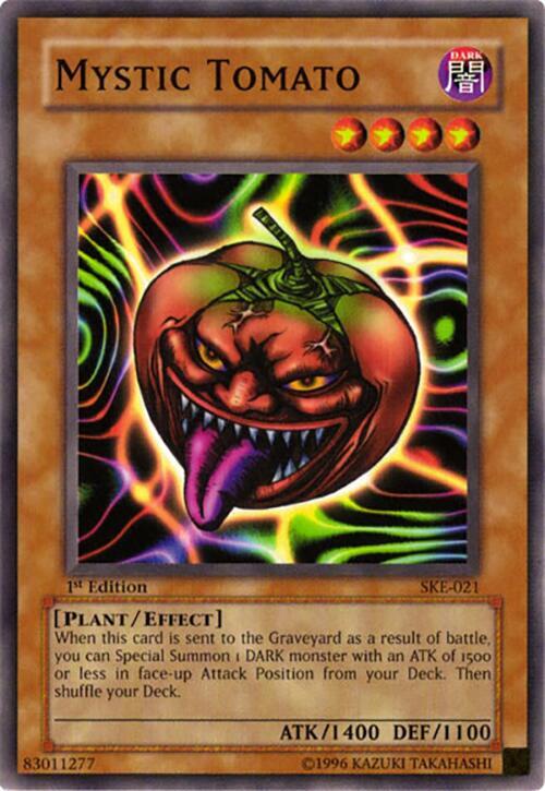 Mystic Tomato SKE-021 card from Starter Deck: Kaiba Evolution