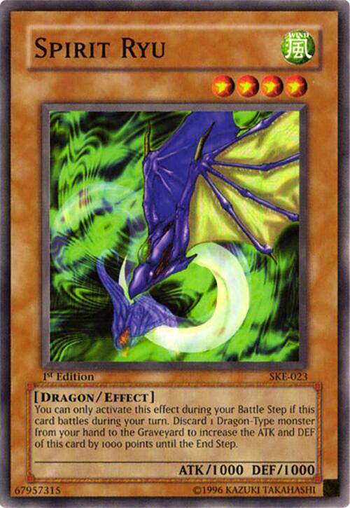Spirit Ryu SKE-023 card from Starter Deck: Kaiba Evolution