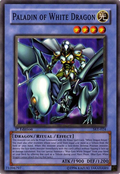 Paladin of White Dragon SKE-024 card from Starter Deck: Kaiba Evolution
