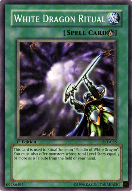 White Dragon Ritual SKE-025 card from Starter Deck: Kaiba Evolution