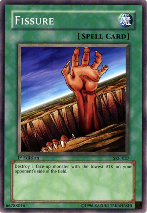 Fissure SKE-027 card from Starter Deck: Kaiba Evolution
