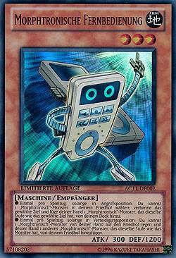 Morphtronic Remoten (German) - "Morphtronische Fernbedienung" AC11-DE002 card from Advent Calendar 2011 (Adventskalender)
