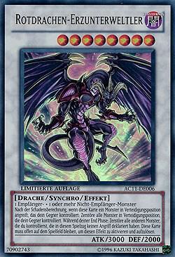 Red Dragon Archfiend (German) - "Rotdrachen-Erzunterweltler" AC11-DE006 card from Advent Calendar 2011 (Adventskalender)