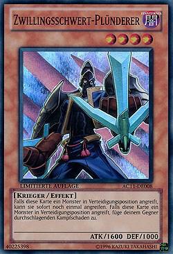 Twin-Sword Marauder (German) - "Zwillingsschwert-Plunderer" AC11-DE008 card from Advent Calendar 2011 (Adventskalender)