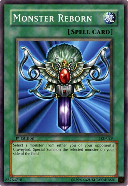Monster Reborn SKE-029 card from Starter Deck: Kaiba Evolution
