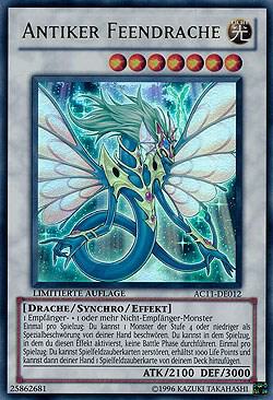 Ancient Fairy Dragon (German) - "Antiker Feendrache" AC11-DE012 card from Advent Calendar 2011 (Adventskalender)