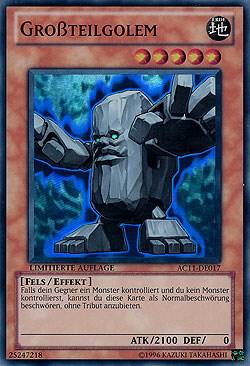 Big Piece Golem (German) - "Grossteilgolem" AC11-DE017 card from Advent Calendar 2011 (Adventskalender)