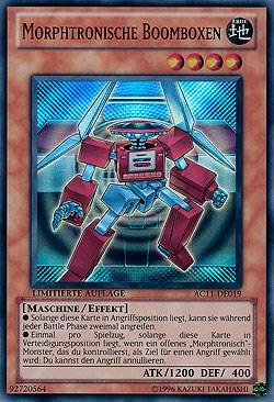 Morphtronic Boomboxen (German) - "Morphtronische Boomboxen" AC11-DE019 card from Advent Calendar 2011 (Adventskalender)