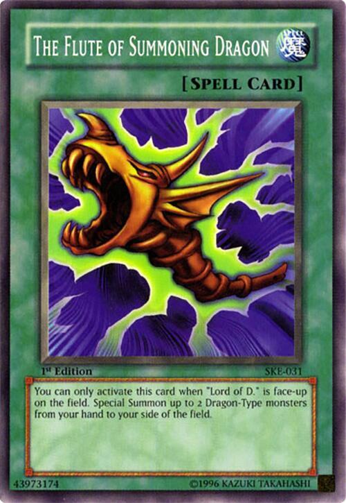 The Flute of Summoning Dragon SKE-031 card from Starter Deck: Kaiba Evolution
