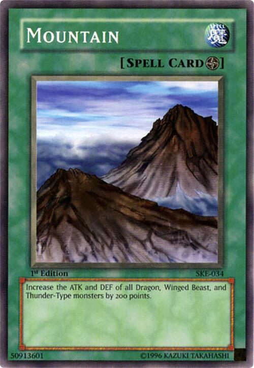 Mountain SKE-034 card from Starter Deck: Kaiba Evolution