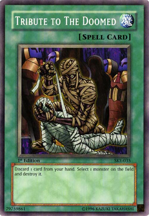 Tribute to The Doomed SKE-035 card from Starter Deck: Kaiba Evolution