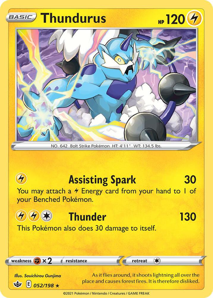 Thundurus - 52/198 052/198 card from Deck Exclusives