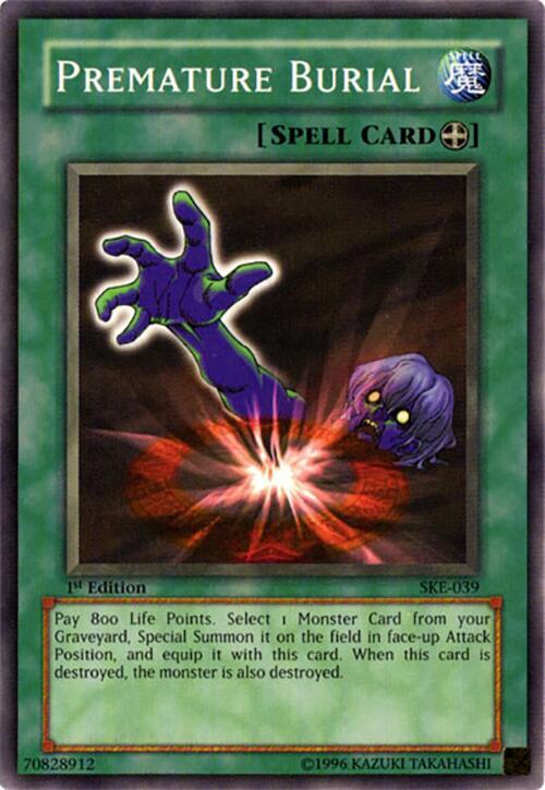 Premature Burial SKE-039 card from Starter Deck: Kaiba Evolution