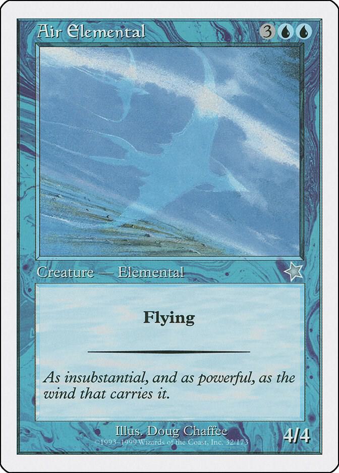 Air Elemental 32 card from Starter 1999