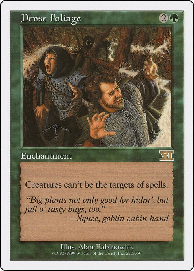Dense Foliage 221 card from Classic Sixth Edition