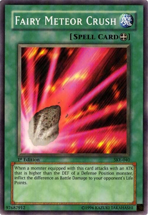 Fairy Meteor Crush SKE-040 card from Starter Deck: Kaiba Evolution